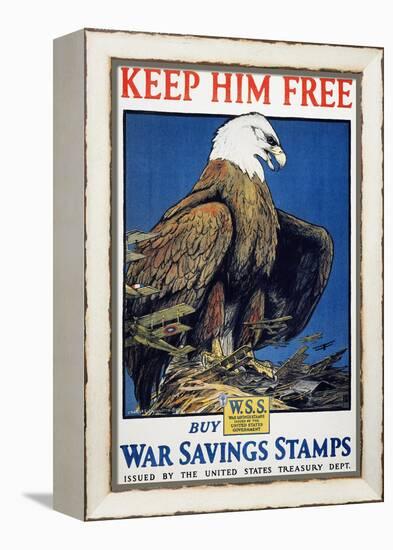 World War I: Saving Stamps-Charles Livingston Bull-Framed Premier Image Canvas