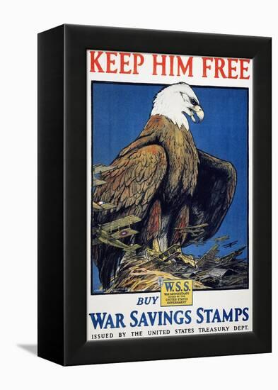 World War I: Saving Stamps-Charles Livingston Bull-Framed Premier Image Canvas
