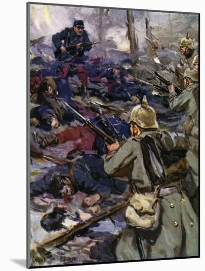 World War I- The Germans capture Fort Beauséjour-Cyrus Cuneo-Mounted Giclee Print