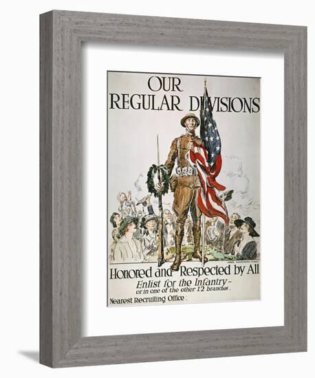 World War I: U.S. Army-James Montgomery Flagg-Framed Giclee Print