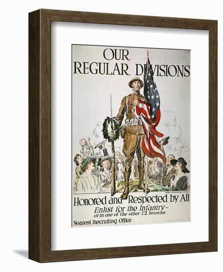 World War I: U.S. Army-James Montgomery Flagg-Framed Giclee Print