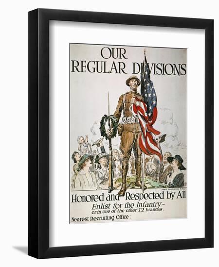 World War I: U.S. Army-James Montgomery Flagg-Framed Giclee Print