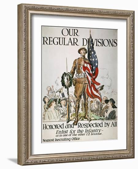 World War I: U.S. Army-James Montgomery Flagg-Framed Giclee Print