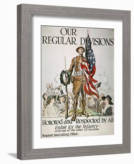 World War I: U.S. Army-James Montgomery Flagg-Framed Giclee Print