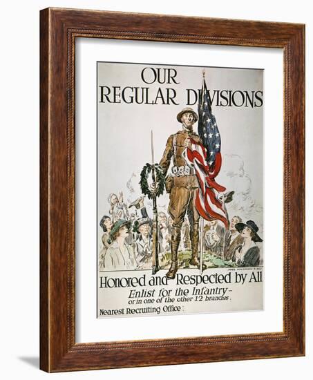 World War I: U.S. Army-James Montgomery Flagg-Framed Giclee Print