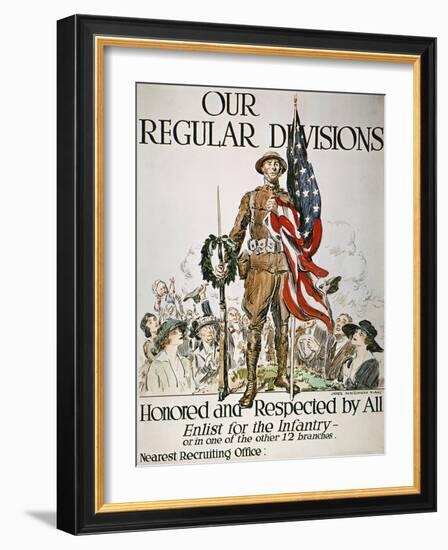 World War I: U.S. Army-James Montgomery Flagg-Framed Giclee Print