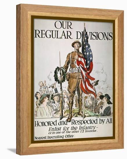 World War I: U.S. Army-James Montgomery Flagg-Framed Premier Image Canvas