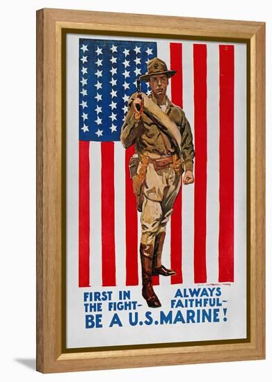 World War I: U.S. Marines-James Montgomery Flagg-Framed Premier Image Canvas