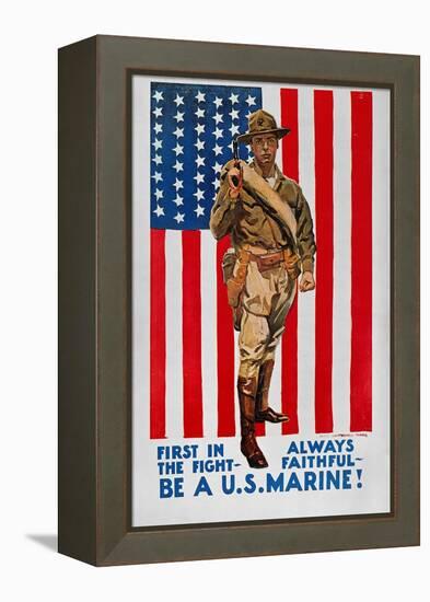 World War I: U.S. Marines-James Montgomery Flagg-Framed Premier Image Canvas