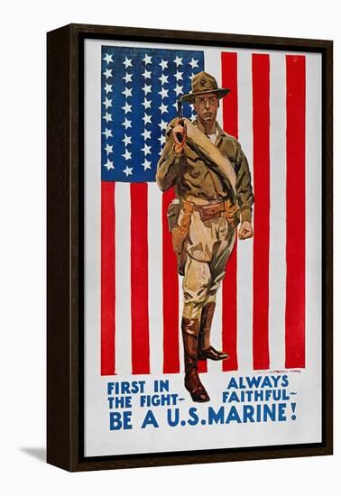 World War I: U.S. Marines-James Montgomery Flagg-Framed Premier Image Canvas