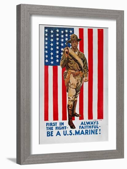 World War I: U.S. Marines-James Montgomery Flagg-Framed Giclee Print