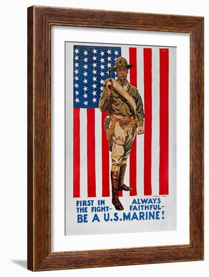 World War I: U.S. Marines-James Montgomery Flagg-Framed Giclee Print