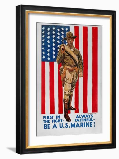 World War I: U.S. Marines-James Montgomery Flagg-Framed Giclee Print