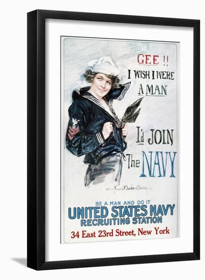 World War I: U.S. Navy-Howard Chandler Christy-Framed Giclee Print