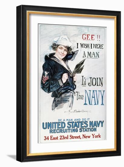 World War I: U.S. Navy-Howard Chandler Christy-Framed Giclee Print