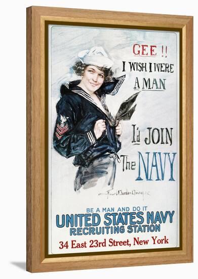 World War I: U.S. Navy-Howard Chandler Christy-Framed Premier Image Canvas