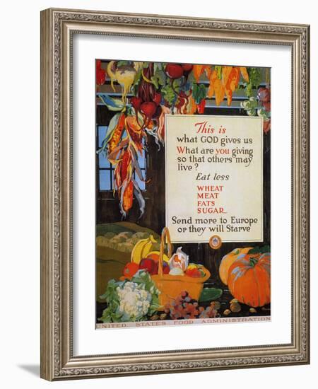 World War I: U.S. Poster-null-Framed Giclee Print