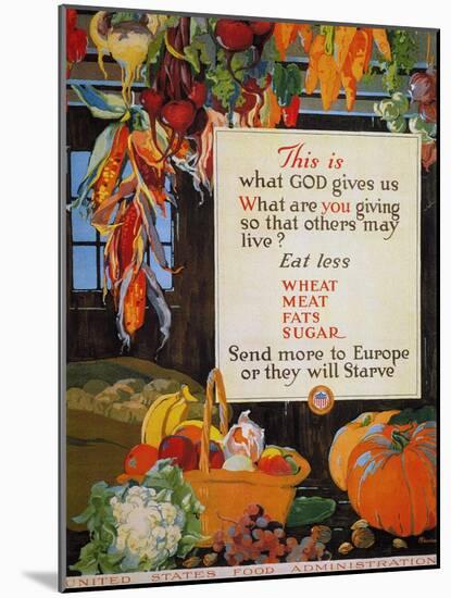 World War I: U.S. Poster-null-Mounted Giclee Print