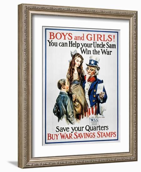 World War I: U.S. Poster-James Montgomery Flagg-Framed Giclee Print