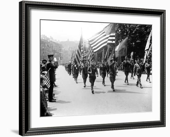 World War I Veteran's Parade--Framed Photo