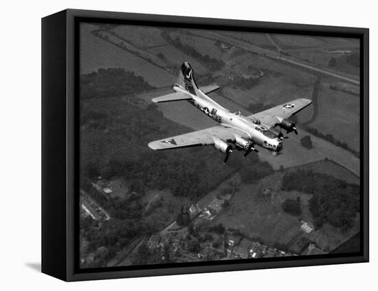 World War II B-17 "Flying Fortress", "Sally B" in Flight After Blow Out, July 1983-null-Framed Premier Image Canvas