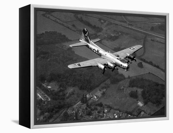 World War II B-17 "Flying Fortress", "Sally B" in Flight After Blow Out, July 1983-null-Framed Premier Image Canvas