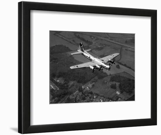 World War II B-17 "Flying Fortress", "Sally B" in Flight After Blow Out, July 1983-null-Framed Photographic Print