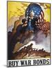 World War Ii Bond Poster-Newell Convers Wyeth-Mounted Giclee Print