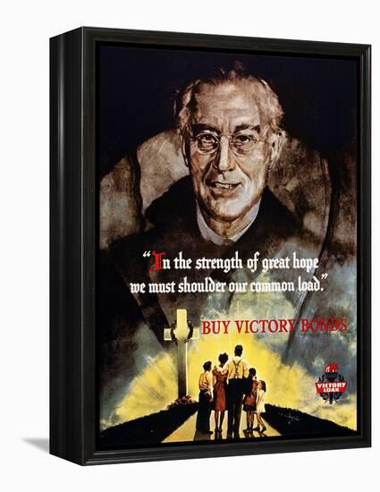 World War Ii: Bond Poster.-null-Framed Premier Image Canvas