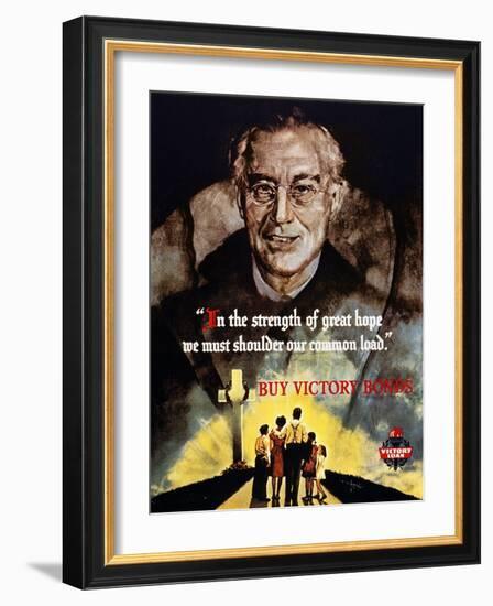 World War Ii: Bond Poster.-null-Framed Giclee Print