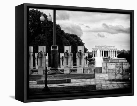 World War Ii Memorial, Washington D.C, District of Columbia, White Frame, Full Size Photography-Philippe Hugonnard-Framed Premier Image Canvas