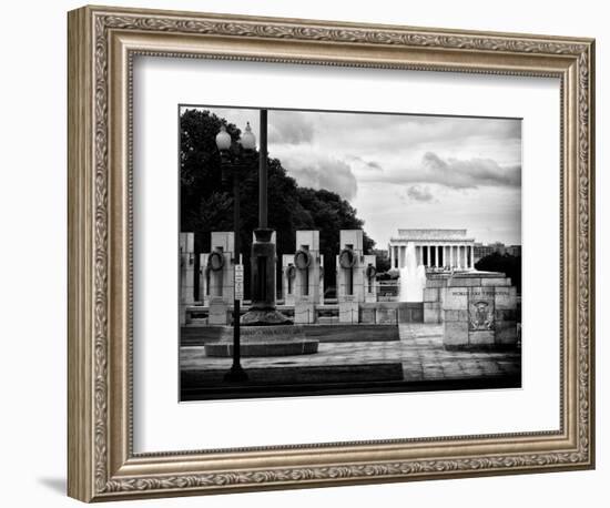 World War Ii Memorial, Washington D.C, District of Columbia, White Frame, Full Size Photography-Philippe Hugonnard-Framed Photographic Print