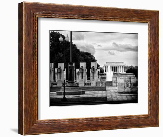 World War Ii Memorial, Washington D.C, District of Columbia, White Frame, Full Size Photography-Philippe Hugonnard-Framed Photographic Print