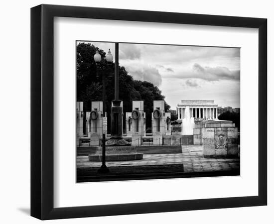 World War Ii Memorial, Washington D.C, District of Columbia, White Frame, Full Size Photography-Philippe Hugonnard-Framed Photographic Print