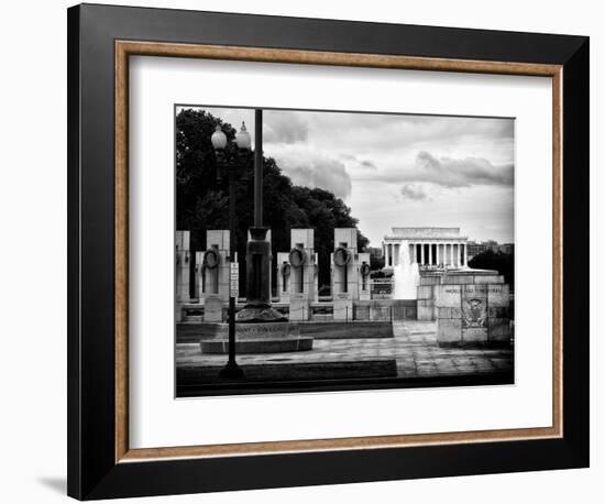 World War Ii Memorial, Washington D.C, District of Columbia, White Frame, Full Size Photography-Philippe Hugonnard-Framed Photographic Print