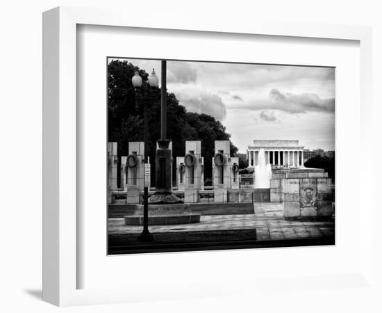 World War Ii Memorial, Washington D.C, District of Columbia, White Frame, Full Size Photography-Philippe Hugonnard-Framed Photographic Print