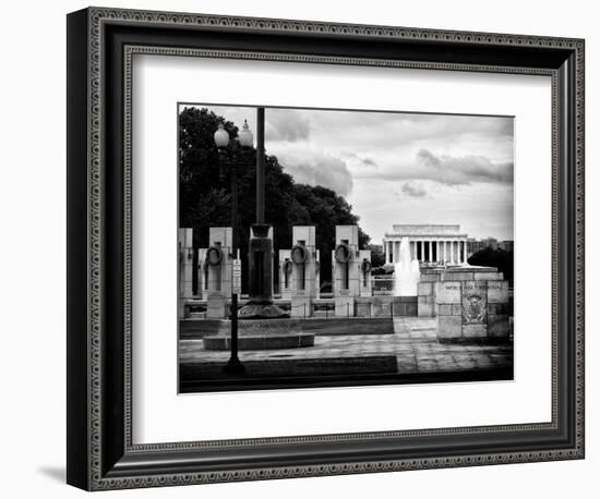 World War Ii Memorial, Washington D.C, District of Columbia, White Frame, Full Size Photography-Philippe Hugonnard-Framed Photographic Print