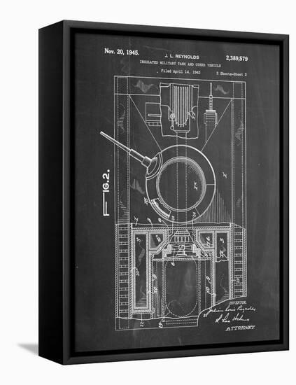 World War II Military Tank Patent-null-Framed Stretched Canvas