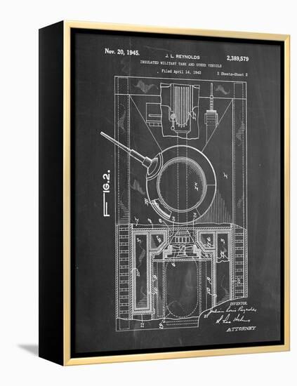 World War II Military Tank Patent-null-Framed Stretched Canvas