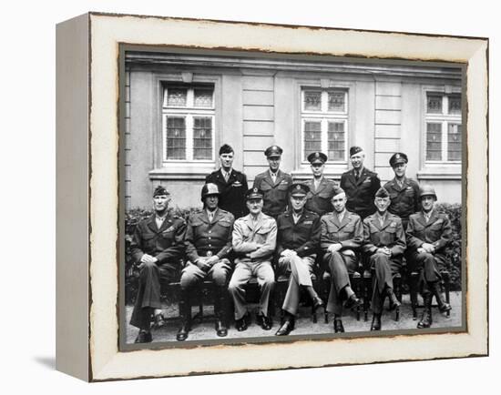 World War II Photo of the Senior American Military Commanders of the European Theater-null-Framed Premier Image Canvas