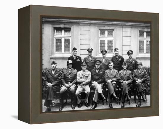 World War II Photo of the Senior American Military Commanders of the European Theater-null-Framed Premier Image Canvas