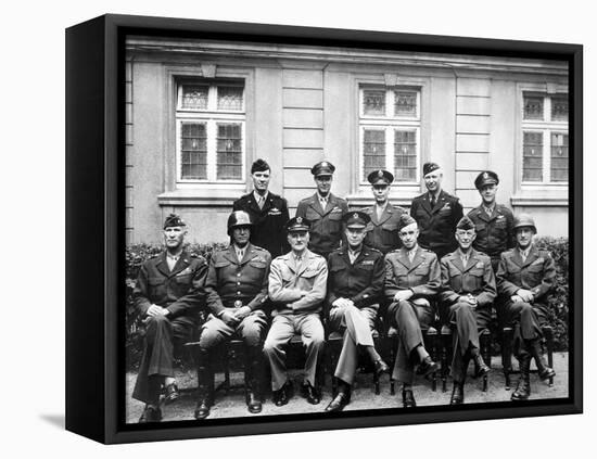 World War II Photo of the Senior American Military Commanders of the European Theater-null-Framed Premier Image Canvas