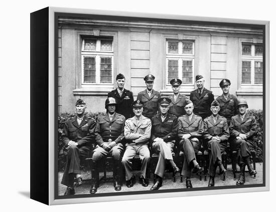 World War II Photo of the Senior American Military Commanders of the European Theater-null-Framed Premier Image Canvas