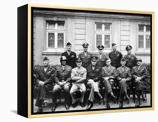 World War II Photo of the Senior American Military Commanders of the European Theater-null-Framed Premier Image Canvas