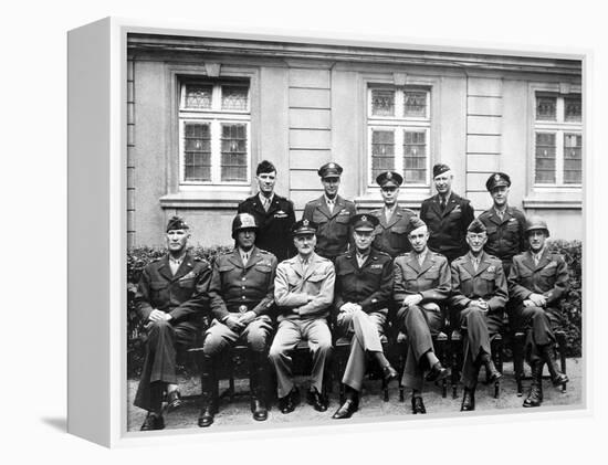 World War II Photo of the Senior American Military Commanders of the European Theater-null-Framed Premier Image Canvas