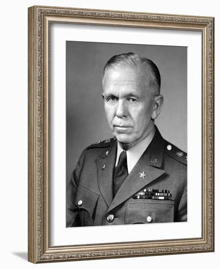 World War Ii Portrait of General George Marshall-Stocktrek Images-Framed Photographic Print