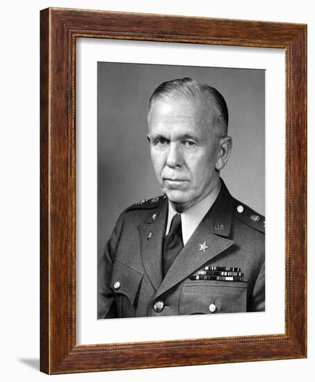 World War Ii Portrait of General George Marshall-Stocktrek Images-Framed Photographic Print