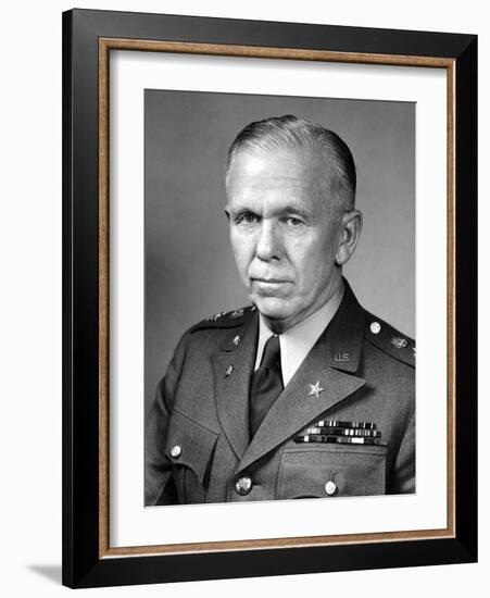 World War Ii Portrait of General George Marshall-Stocktrek Images-Framed Photographic Print