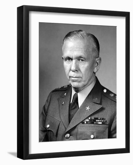 World War Ii Portrait of General George Marshall-Stocktrek Images-Framed Photographic Print