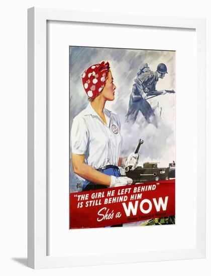 World War Ii Poster-null-Framed Giclee Print